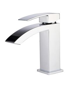 Ratel Single Handle Bathroom faucet 6 3/10" x 6 2/3" Chrome