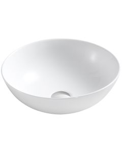 Ceramic Round Vessel Sink 15 1/2"D x 5 1/3"H