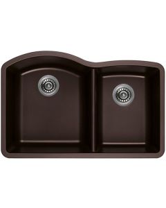 60/40 Black Double Granite Sink (32"x21"x9.5")