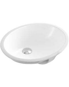 Ceramic Oval Undermount Sink 18 1/2"L x 15 1/8"W x 7 7/8"H