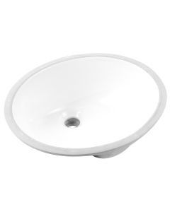 Ceramic Oval Undermount Sink 19 1/2"L x 15 15/16"W x 7 1/2"H