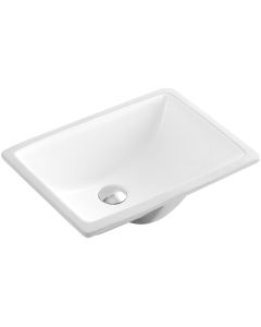 Ceramic Square Undermount Sink 18 1/3"L x 13 7/10"W x 7 4/5"H