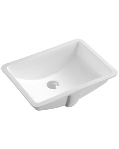 Ceramic Square Undermount Sink 20 7/8"L x 14 3/4"W x 8 3/8"H