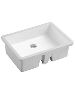 Ceramic Square Undermount Sink 21 3/4"L x 15 1/2"W x 6 3/4"H