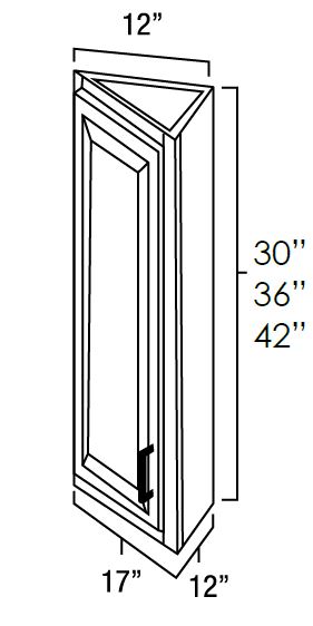 Angle End Wall Cabinets