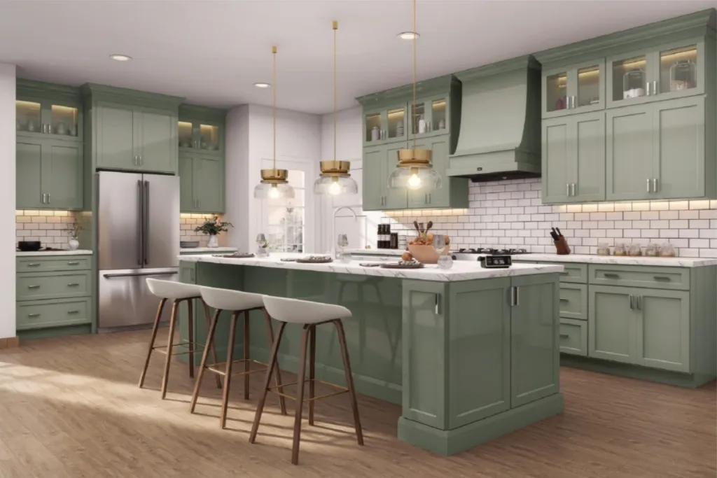 Sage Green Shaker Room Scene.webp