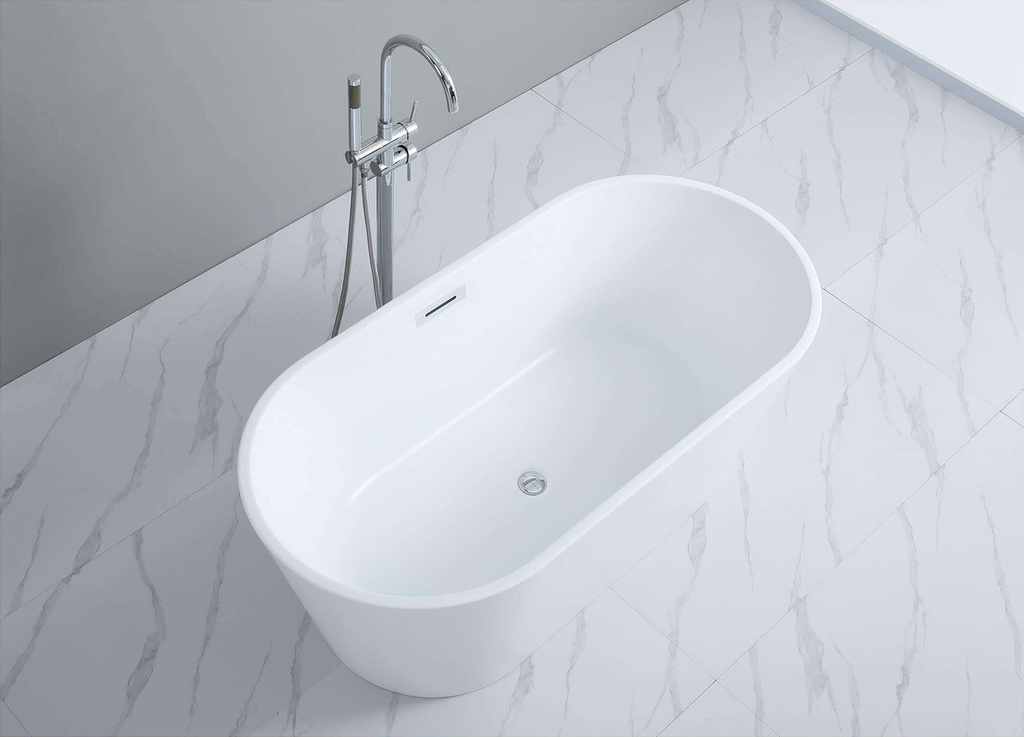 [KBT-3-1400] Bathtub Freestanding Oval (54-3/4" x 27-3/4" x 22-7/8")