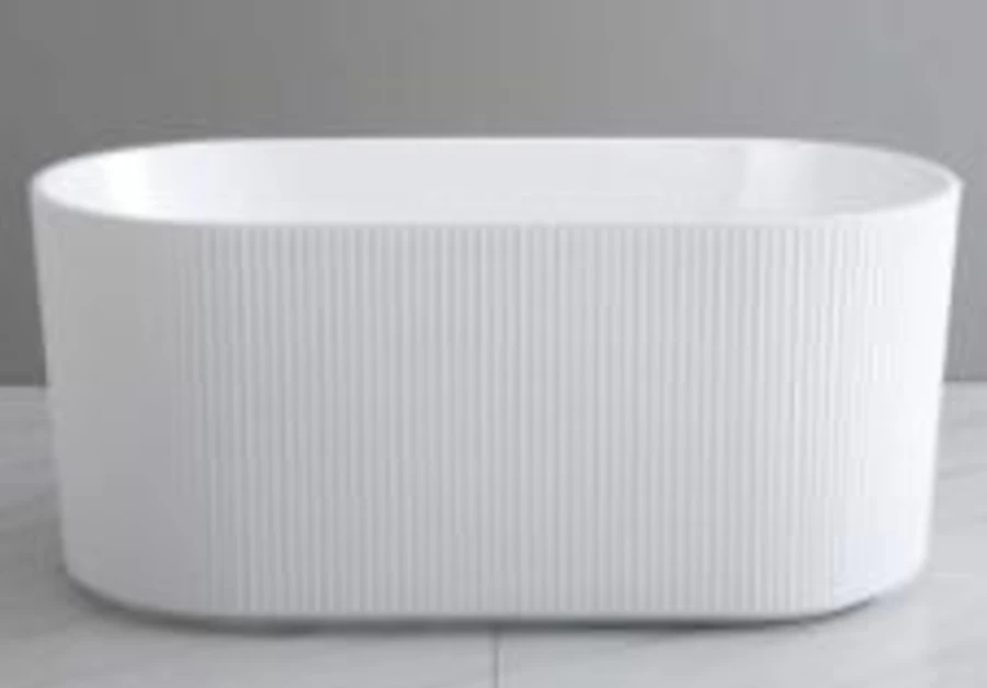 [KBT-3W-1500] Bathtub Freestanding Oval 3D (58-2/3" x 30-1/16" x 22-2/3")