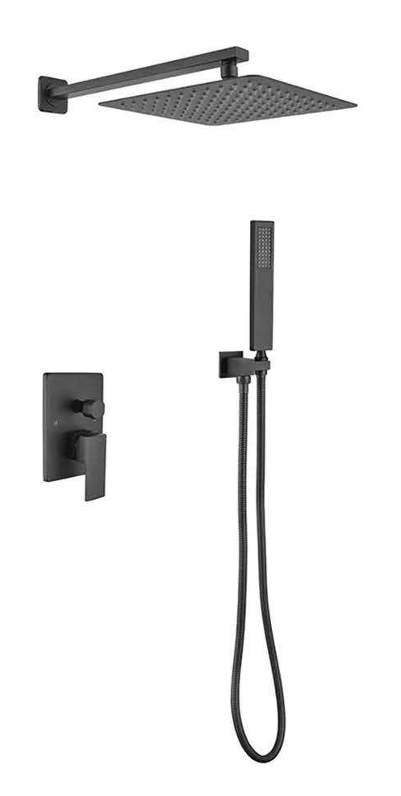 [CZ448208 MB (F103)] Shower Set Square (Matte Black)