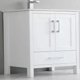 [P1801-24" White] P1801 White Vanity (24" x 18")
