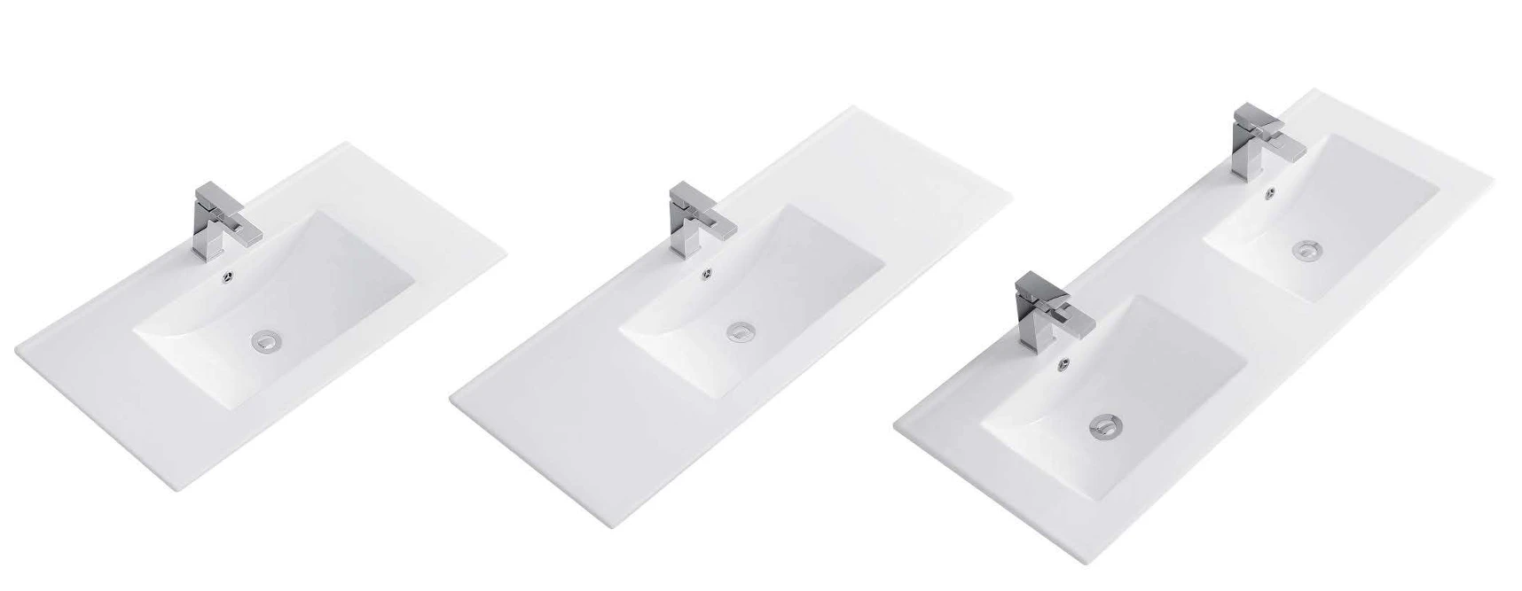 [50B (CT2018) White] Ceramic Basin (20" x 18", Single, White)