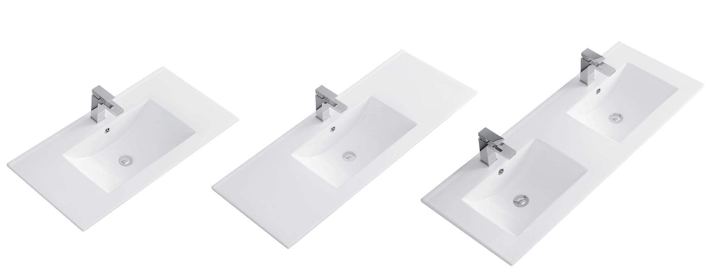 [50B (CT2018) White] Ceramic Basin (20" x 18", Single, White)