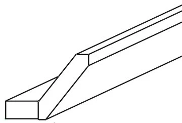 Aria Blue Angle Crown Molding 3 1/4" X 96"