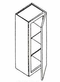 [DS:W1536] Dove White Shaker Wall Cabinet 15" X 36" (Davie Warehouse)