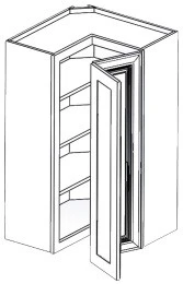 [DS:WLS2442] Dove White Shaker Wall Easy Reach 24" X 42" (Davie Warehouse)