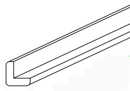 Ebony Shaker Outside Corner Molding 3/4" X 3/4" X 96"