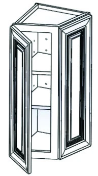 [ES:WEC1236] Ebony Shaker Wall End Cabinet 12" X 36" (Davie Warehouse)