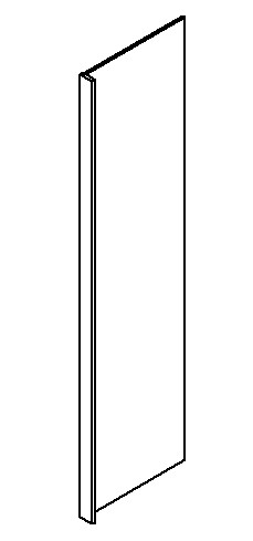 Perla Dish Washer Panel 24" X 34 1/2" W/3" Return