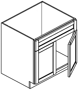 [PE:FA3021] Perla Vanity Sink Base 30" X 21" (Davie Warehouse)