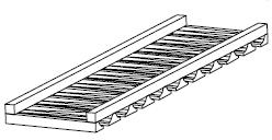 [SM:SGH3012] Smoky Gray Glass Rack 30" X 12" X 3" (Davie Warehouse)