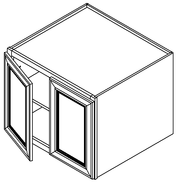 [SO:W3024] Soda Wall Cabinet 30" X 24" (Davie Warehouse)