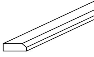 [TS:BEM8] Toffee Shaker Edge Molding 2 1/4" X 3/4" X 96" (Davie Warehouse)