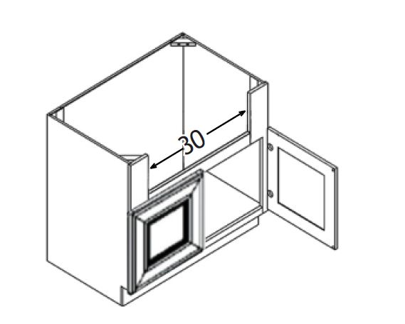 [WS:SB36-S] Weston White Shaker 36" Farm Sink Base Cabinet *2-F1-03* (GC Supply - Pompano)