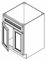 [WS:SB30] Weston White Shaker Sink Base 30" (GC Supply - Pompano)