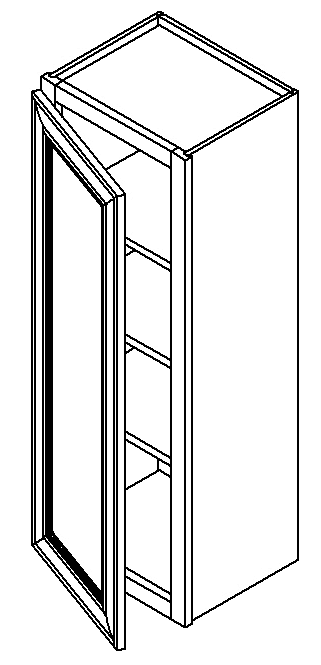 [WS:W0942] Weston White Shaker Wall Cabinet 09" X 42" (GC Supply - Pompano)