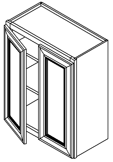 [WS:W2736] Weston White Shaker Wall Cabinet 27" X 36" *2-C2-01* (GC Supply - Pompano)