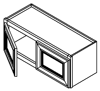 [WS:W3018] Weston White Shaker Wall Cabinet 30" X 18" (GC Supply - Pompano)