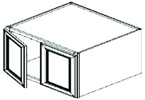 [WS:W361824] Weston White Shaker Wall Cabinet 36" X 18" X 24" *2-D2-07* (GC Supply - Pompano)