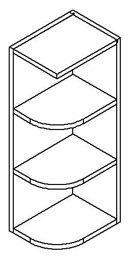 [WS:WES0936] Weston White Shaker Wall End Shelf 09" X 36" (GC Supply - Pompano)