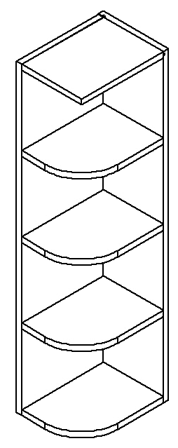 [WS:WES0942] Weston White Shaker Wall End Shelf 09" X 42" (GC Supply - Pompano)