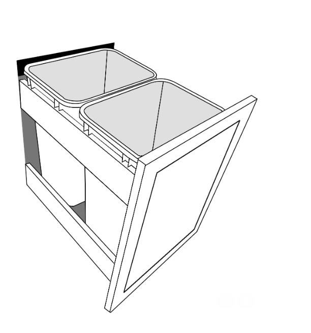 Waste Basket 18-2 Insert For B18 (Trash Can Sold Separately)