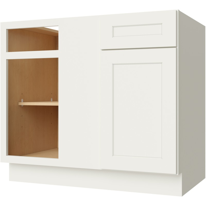 [CS:BBC39] Cream White Shaker Base Blind Corner 39" (Davie Warehouse)