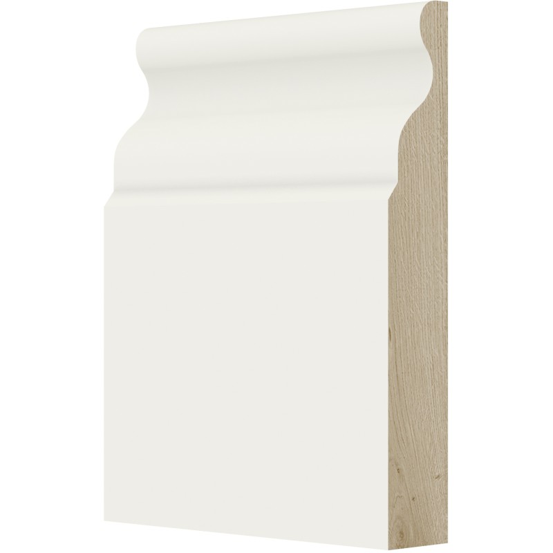 Cream White Shaker Base Board 4 1/2" X 3/4" X 96"