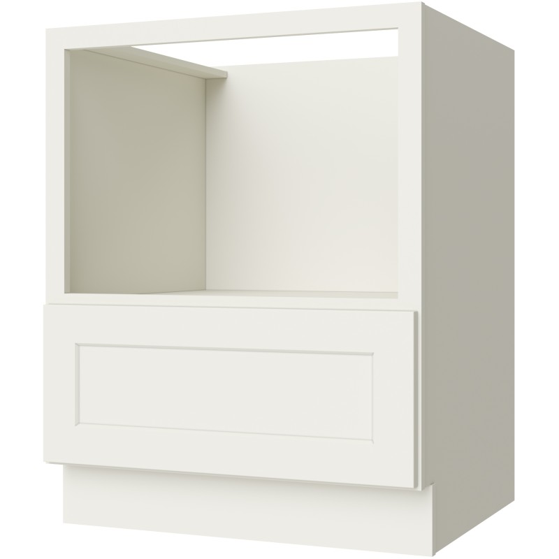 Cream White Shaker Base Built In Microwave Cabinet 27"