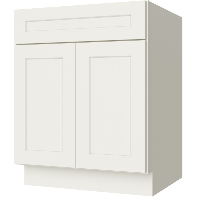 Cream White Shaker Base Cabinet 24"