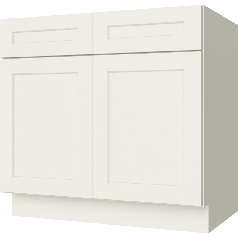 Cream White Shaker Base Cabinet 36"