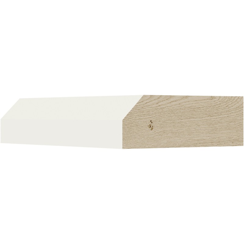 [CS:BEM8] Cream White Shaker Edge Molding 2 1/4" X 3/4" X 96" (Davie Warehouse)