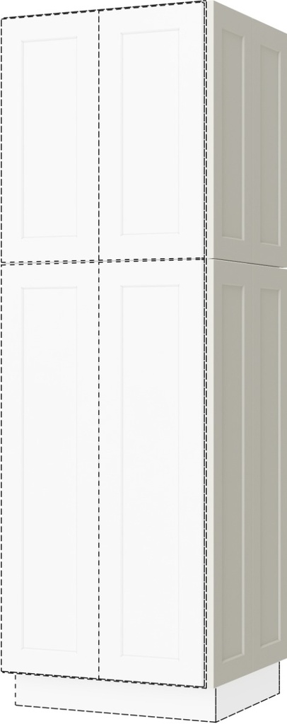 [CS:D1249] Cream White Shaker Lower Single Door For 24" Wide Pantry (Davie Warehouse)