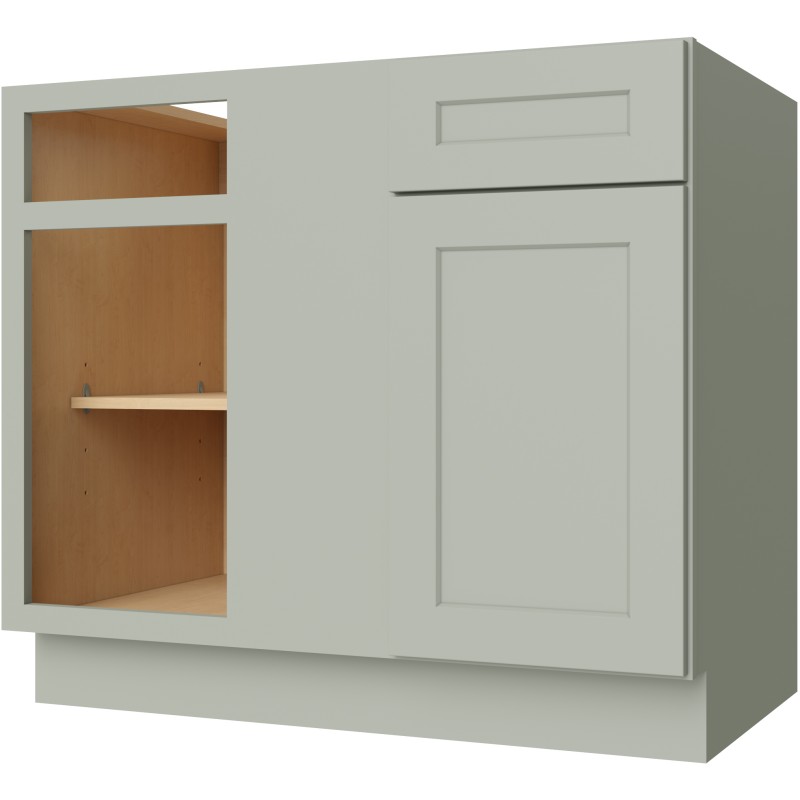 [GS:BBC39] Sage Green Shaker Base Blind Corner 39" (Davie Warehouse)