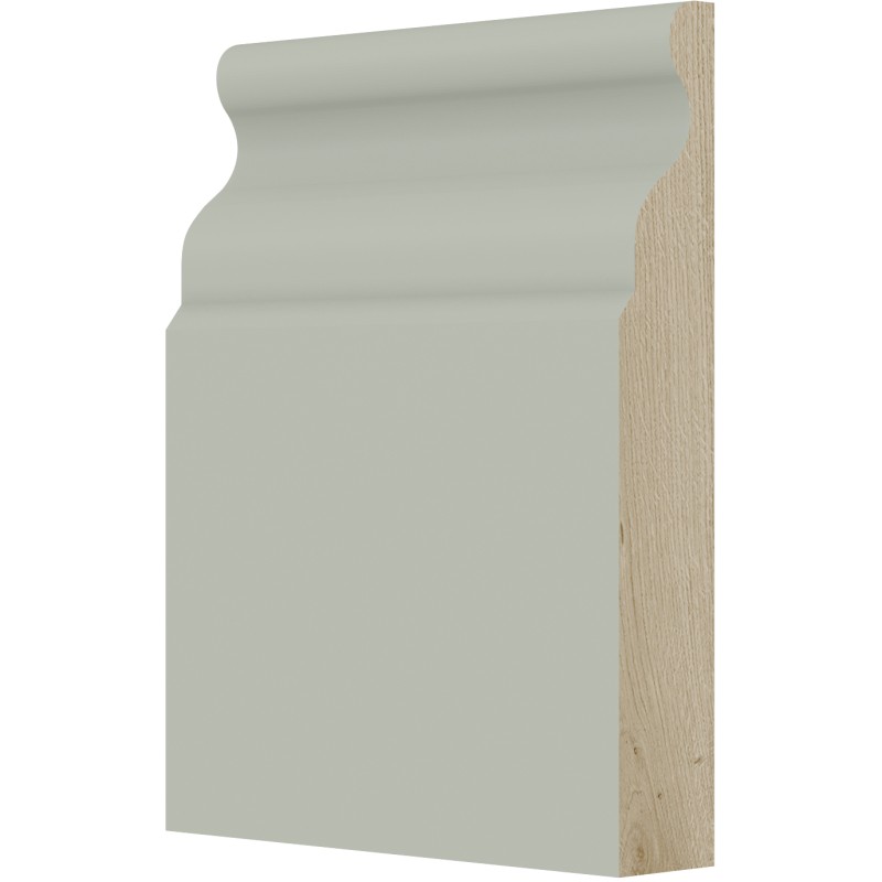 [GS:BM8] Sage Green Shaker Base Board 4 1/2" X 3/4" X 96" (Davie Warehouse)
