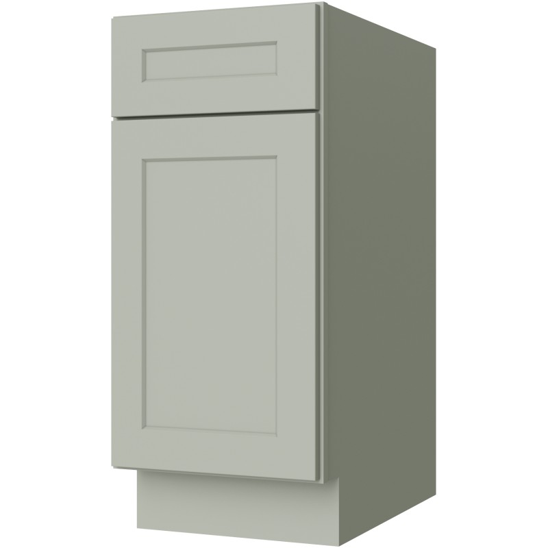 [GS:B18] Sage Green Shaker Base Cabinet 18" (Davie Warehouse)