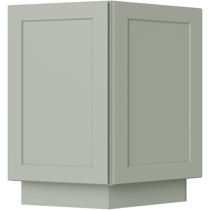 Sage Green Shaker Base End Cabinet 24"