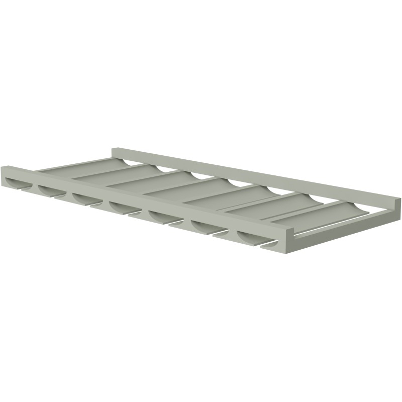 [GS:SGH3012] Sage Green Shaker Glass Rack 30" X 12" X 3" (Davie Warehouse)