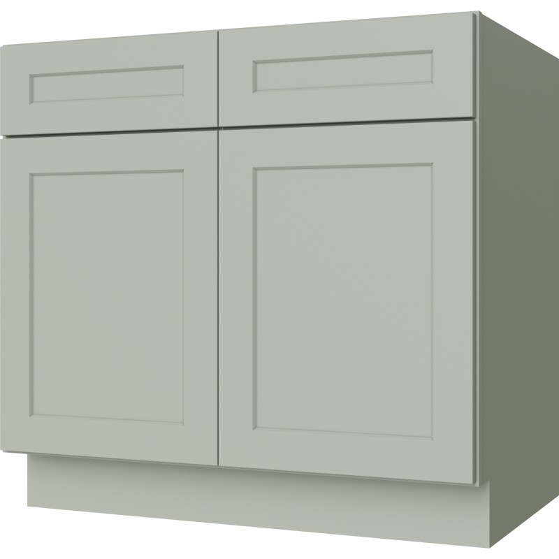 [GS:SB33] Sage Green Shaker Sink Base 33" (Davie Warehouse)