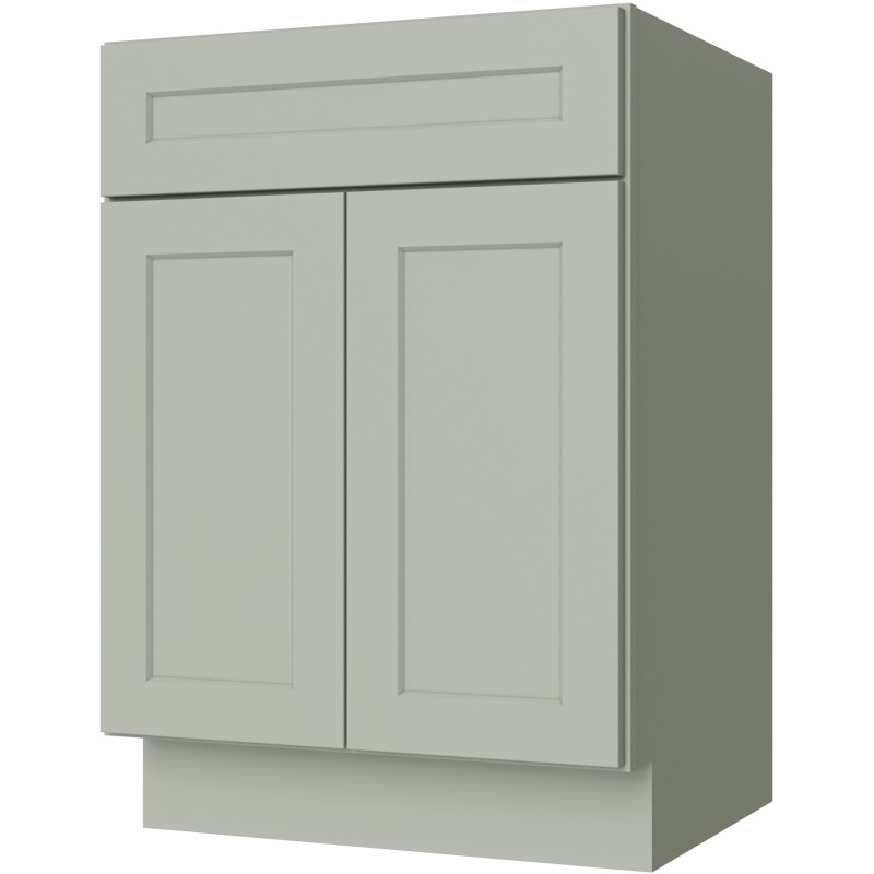 [GS:FA3021] Sage Green Shaker Vanity Sink Base 30" X 21" (Davie Warehouse)