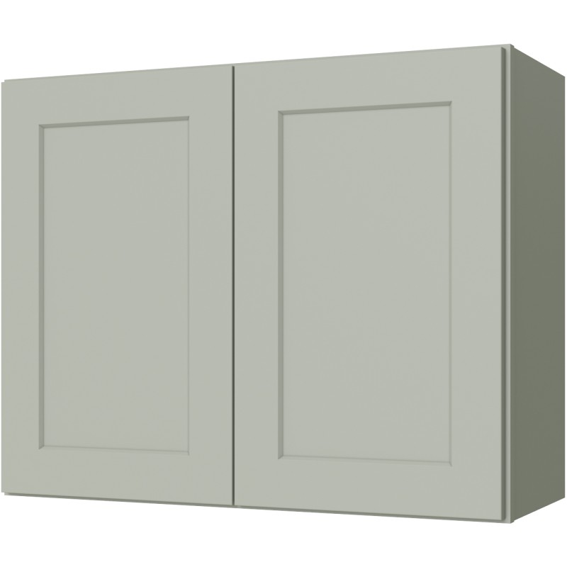 [GS:W3024] Sage Green Shaker Wall Cabinet 30" X 24" (Davie Warehouse)